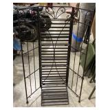 (H) Decorative Foldable Metal Shelving Units.
