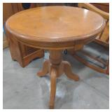 (AF) Wooden Side Table measuring 24" in diameter