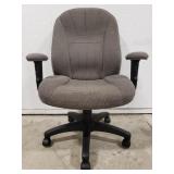 (D) COMPUTER CHAIR GREY FABRIC