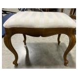 (D) Wooden ottoman that measures 22" x 16" x 18"