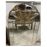 (D) Beveled Mirror approx 31-1/2" wide and 49"