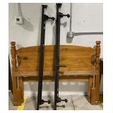 (AF) Wooden Bed frame, headboard measures 60-1/2"
