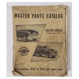 (EE) MASTER PARTS CATALOG 1929 - 1952 CHEVROLET