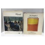 (H) Monet and abstract art coffee table books