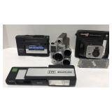 (H) Lot of vintage Kodak cameras and Panasonic