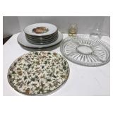 (H) Lot includes Bareuther plates, 2 serving