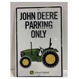 (Q) John Deere Parking Sign 18"x12"