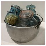 (Q) Vintage Aluminum Pot with 11.5" diameter  and