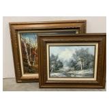 (AF)  Landscape painting 20"x24", 23.5"x28