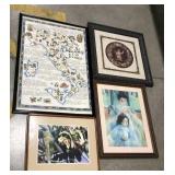 (Q) Lot of assorted artwork