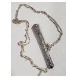 (Q) STERLING SILVER NECKLACE TOOTHPICK HOLDER