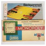 (Q) BOARD GAMES MONOPOLY PARKER BROTHERS 1961