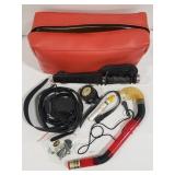 (H) BAG W/ VARIOUS SCUBA GEAR REGULATOR LANYARD
