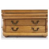 (H) WOODEN JEWELRY BOX W/ JEWELRY BRACELETS