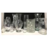 (H) Various Glassware with Acid Etching