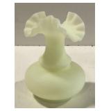 (EE) Fenton Satin Glass Vase