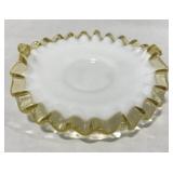(EE) Fenton Plate w/ Double Crimped Glass Border