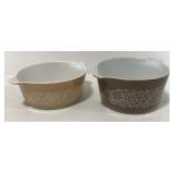 (EE) 2 Pyrex Casseroles 472-B & 473-B
