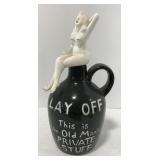 (EE) Vintage Jug w/ Lady Cork