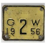 (EE) Vintage License Plate