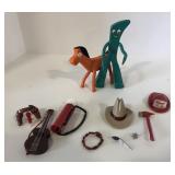 (EE) Vintage Gumby and pokey toys with accessories