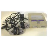 (D) Super Nintendo game system with 2 controllers