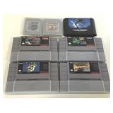 (D) Lot of assorted games including 4 Super