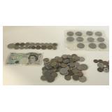 (D) Assorted foreign coins and tokens