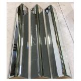 (D) Lot of 3 triangle mirror wall art measuring