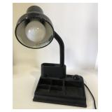 (D) Black adjustable desk light