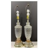 (AF) Glass Lamps 27" tall