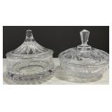 (AK) Vintage covered Glass Candy Dishes