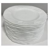 (AK) 16 White Ceramic Dinner Plates