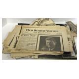 (AK) Large Lot of JFK Vintage Newspapers and