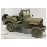 (AY) GI Joe Jeep 1941 WWII 2001 Hasbro 11" H x 9"