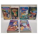 (AT)  Disney VHS movies Inc Pinocchio, Jungle