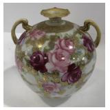(AT) Hand painted nippon porcelain jug with small