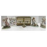 (AK) Porcelain Figurines including Holly Hobbie
