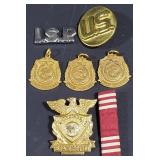 (AK) Various Pins Indiana State Police & Crop