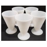 (AK) Milk Glasses Parfait Set of 5