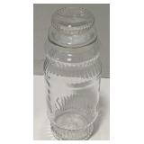 (AK) Vintage Clear Planters Peanut Canister