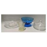 (AK) Lot of vintage glass dishes