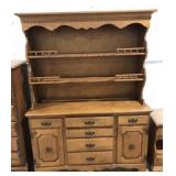 (AF) Wooden St. Johns dresser hutch measuring 54"