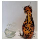 (AF)  Swan Paperweight, 5 th Fifth Avenue Crystal