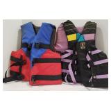 (H) LIFE VESTS CORAL ADULT SMALL/MED & AMERICA