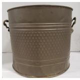 (H) BRASS BUCKET 11" TALL