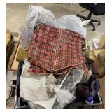 (QH) Pallet Lot Including Jackets, Trash Can,