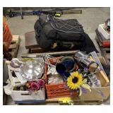 (H) Pallet Lot Including Suit Case, Floral