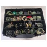 (AY) GI Joe helmets, canisters,  guns, belts etc.