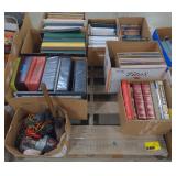 (AK) Pallet of Books, records, tools, etc